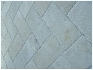 Sagalassos Cappuccino Marble Chipped Edge, Brushed Patio Pavers
