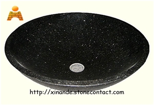 Black Sinks, Black Galaxy Granite Black Sinks, Black Galaxy Granite
