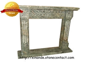 Granite Carved Fireplace