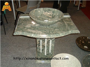 Green Jadeite Granite Basin