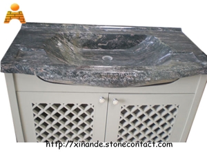 Green Jadeite Granite Bath Tops