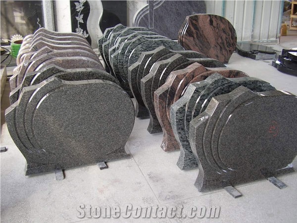 Green Jadeite Granite Headstone