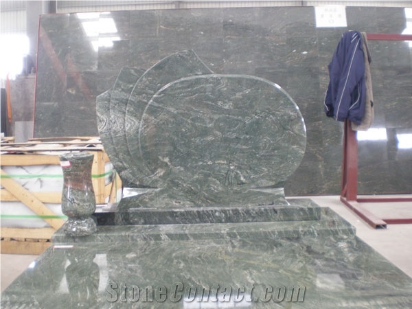 Green Jadeite Granite Tombstone Accessories