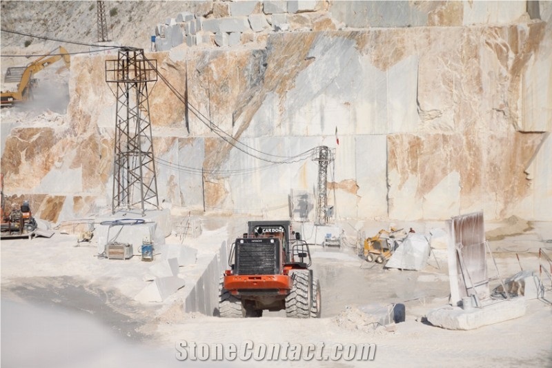 Bianco Carrara Campanili Marble Blocks, Italy White Marble