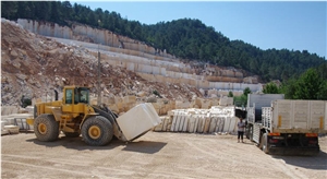 Perla Bianca Limestone Blocks, Turkey White Limestone