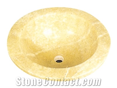 Basin&sink, Yellow Marble Basin