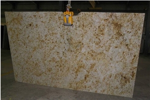 Colonial Cream Granite Slab, India Yellow Granite