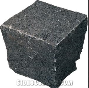 Cube Stone,cobble Stone,basalt Cube Stone, Natural Black Basalt Cobble Stone
