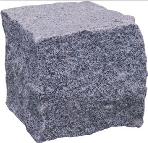 Cube Stone,cobble Stone,granite Cube Stone, G341 Grey Granite Cobble Stone