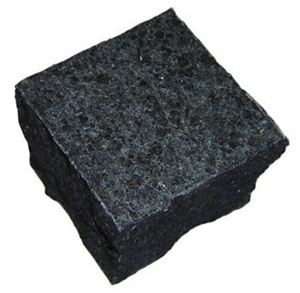 Cube Stone,cobble Stone,granite Cube Stone, G684 Black Granite Cobble Stone