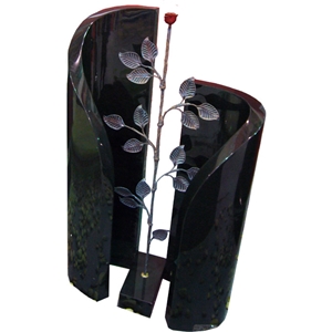 European Style Tombstones; European Style Monument, Black Granite Tombstones