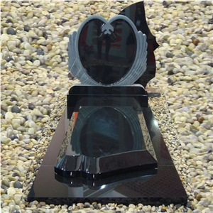 European Style Tombstones; European Style Monument, Black Granite Tombstones