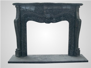 Black Granite Fireplace