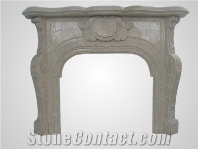 Black Granite Fireplace