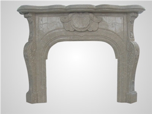Black Granite Fireplace