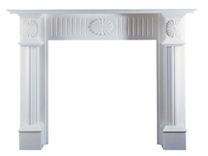 Brown Sandstone Fireplace