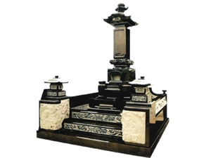 Japanese Style Garden Lanterns, Brown Granite Garden Lanterns