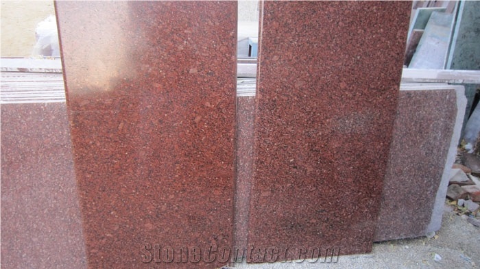New Imperial Red Granite Slab, India Red Granite