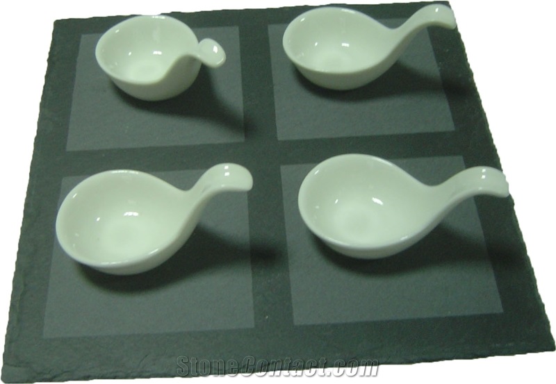 Natural Slate Cheese Board, Black Slate Kitchen Accessories