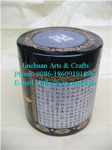 Hei-Hua-Gang Black Granite Cremation Urn