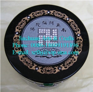 Hei-Hua-Gang Black Granite Cremation Urn
