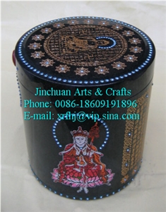 Granite Cremation Urn (ZHHG-DZW21x23), Hei-Hua-Gang Black Granite Cremation Urn