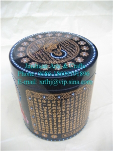Granite Cremation Urn (ZHHG-DZW21x23), Hei-Hua-Gang Black Granite Cremation Urn