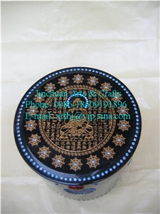 Granite Cremation Urn (ZHHG-DZW21x23), Hei-Hua-Gang Black Granite Cremation Urn