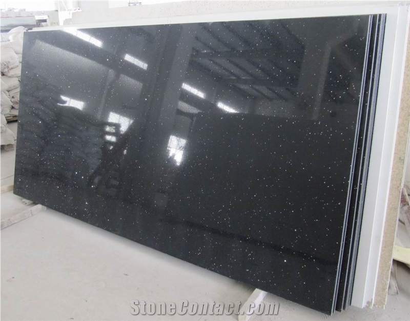 Starlight Black Quartz Stone Slab