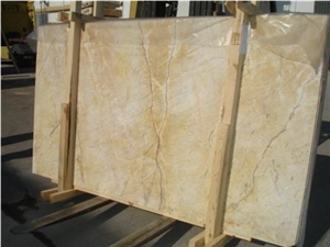 Yellow River Marble- Golden Spider