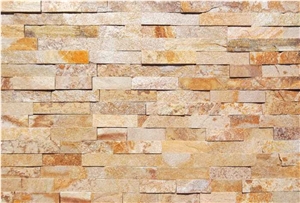 Yellow Gneiss 5/L Ledge Stone, Feature Wall
