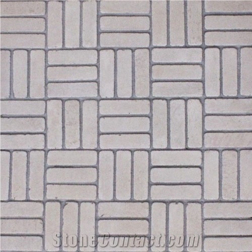 External Paving - Shaped and Unshaped., Vratza Beige Limestone Cobble, Pavers