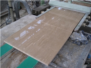 Travertino Romano Classico Tiles Polished and Fill, Travertino Classico Romano Travertine