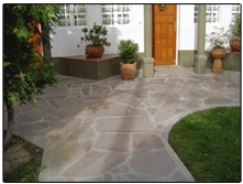 Porfido Irregular Slabs, Crazy Paving, Opus Incert, Porfido Campodazzo Grey Granite Flagstone
