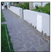 Porfido Irregular Slabs, Crazy Paving, Opus Incert, Porfido Campodazzo Grey Granite Flagstone