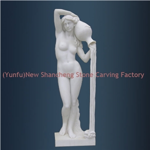 Marble Western Sculpture/Statue, White Marble Sculpture