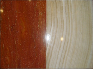 Akdag Red Travertine Block