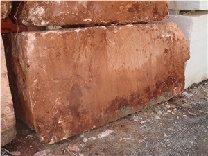Akdag Red Travertine Block