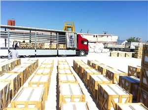 Camellia Gold, Burdur Beige Marble Slabs