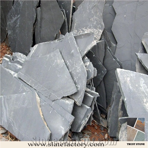 Black Slate Flagstone Tiles