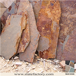 Cheap Price Slate Flagstones, Yellow Slate Flagstones