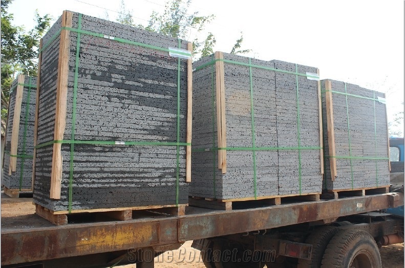 Lava Stone Basalt Tiles, China Grey Basalt