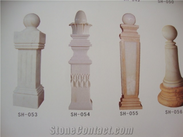 Balustrade & Railings, White Limestone Balustrade