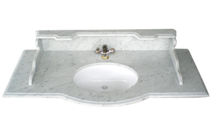 Bianco Carrara Marble Vanity Top, Italy Marble Vanity Top Bianco Carrara Marble Vanity Top, Italy Marble Vanity Top