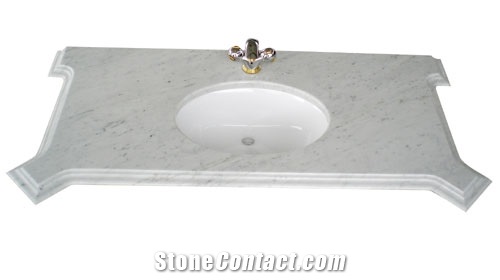 Bianco Carrara White Marble Vanity Top,Italy White Marble