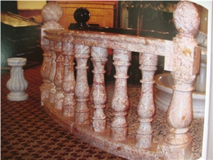 Granite Balustrade & Railings, Yellow Granite Balustrade