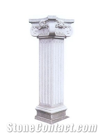 Roma Column,White Granite Roman Column