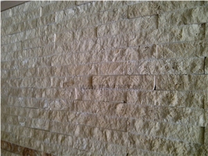 Classic Split Face Travertine Ledge Stone, Denizli Classic Beige Travertine