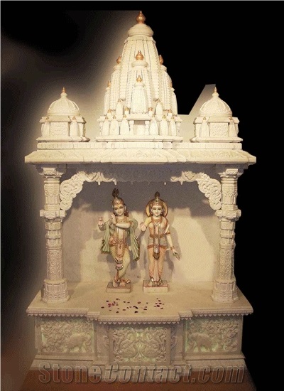 Stone Handcrafts Temple, White Sandstone Handcrafts