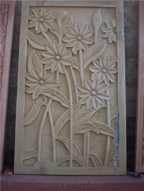 Stone Handcrafts Temple, White Sandstone Handcrafts